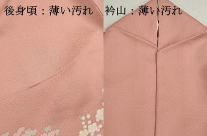 平和屋着物■訪問着　風景花文　暈し染め　金彩　正絹　逸品　DABK3126qa
