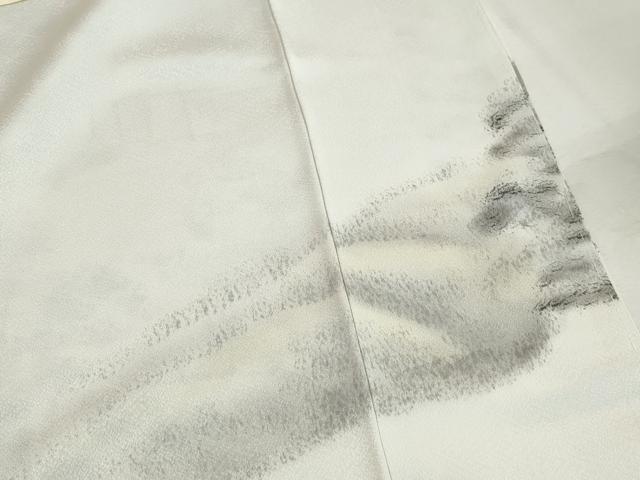 平和屋着物■訪問着　手描き　風景樹林文　暈し染め　正絹　逸品　DABK3137qa