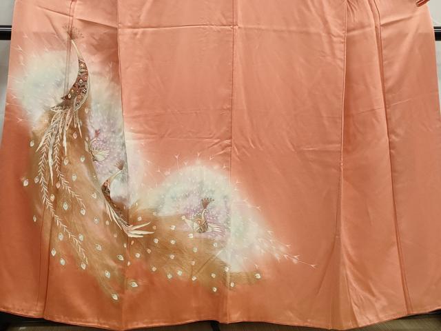 平和屋着物■訪問着　孔雀文　暈し染め　金彩　正絹　逸品　DABK3144qa