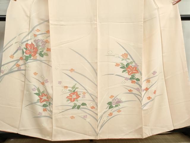 平和屋着物■訪問着　駒刺繍　草花文　暈し染め　金彩　正絹　逸品　DABK3153qa