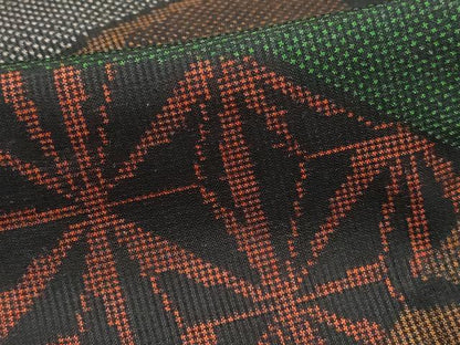 平和屋着物■本場大島紬　7マルキ　切嵌麻の葉文　正絹　逸品　DABK3155qa