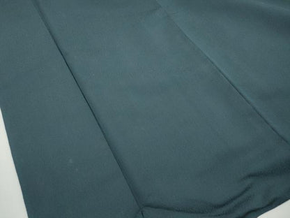 平和屋着物■男性　小紋　鹿の子地紋　高麗納戸色　正絹　逸品　DABK3159qa