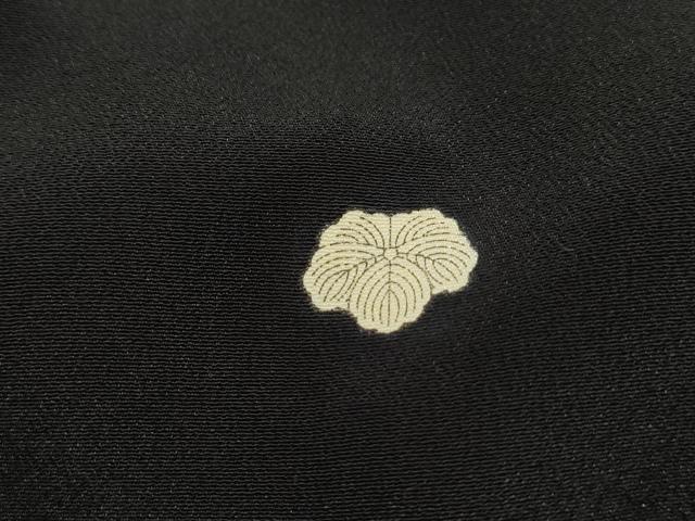 平和屋着物■豪華黒留袖　刺繍　地紙孔雀花文　牡丹　金糸　正絹　逸品　DABK3160qa