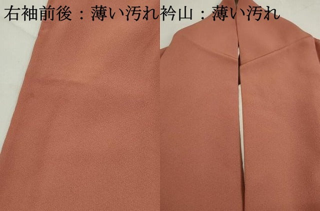 平和屋着物■上質な色無地　曙色　正絹　逸品　DABK3162qa