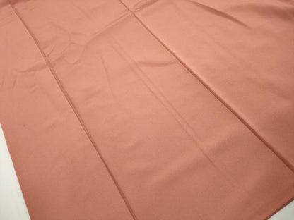 平和屋着物■上質な色無地　曙色　正絹　逸品　DABK3162qa