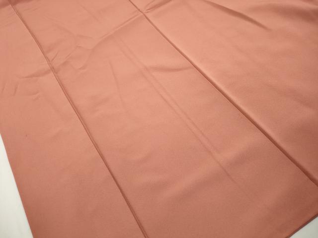 平和屋着物■上質な色無地　曙色　正絹　逸品　DABK3162qa