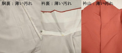 平和屋着物■上質な色無地　雲取り芝地紋　薄緋色　正絹　逸品　DABK3166qa