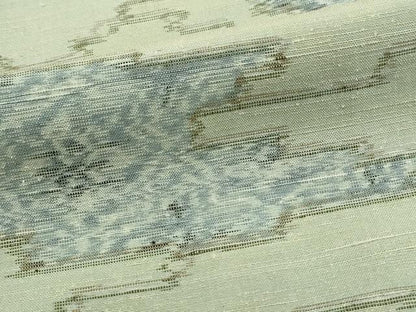 平和屋着物■上質な紬　幾何学文　正絹　逸品　DABK3169qa