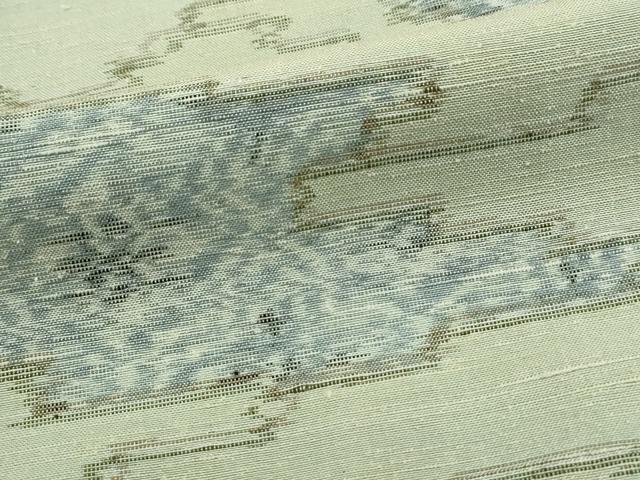 平和屋着物■上質な紬　幾何学文　正絹　逸品　DABK3169qa