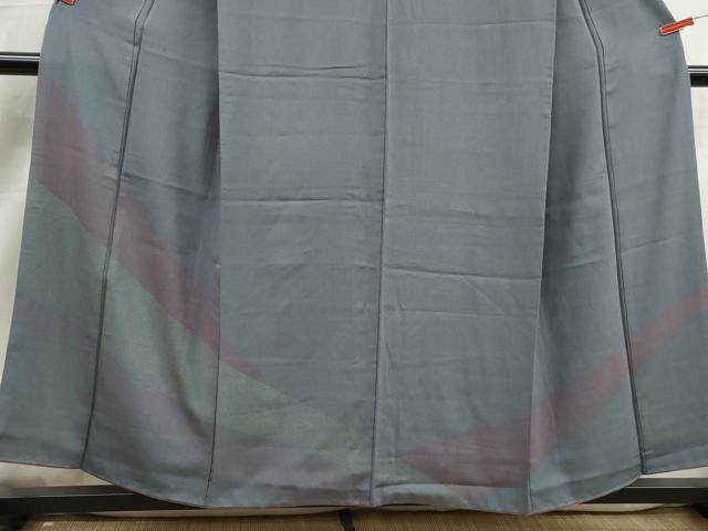 平和屋着物■訪問着　よろけ縞　正絹　逸品　DABK3171qa
