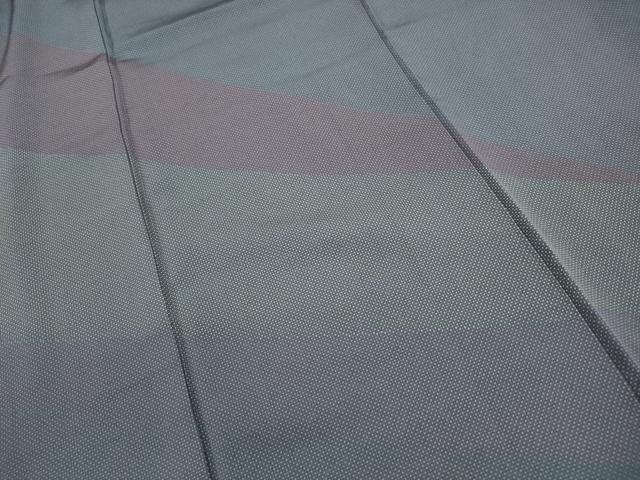 平和屋着物■訪問着　よろけ縞　正絹　逸品　DABK3171qa