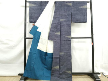 平和屋着物■上質な紬　霞文　正絹　逸品　DABK3172qa
