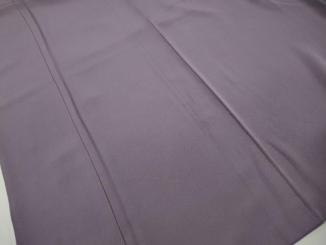 平和屋着物■上質な色無地　鳩羽色　正絹　逸品　DABK3174qa