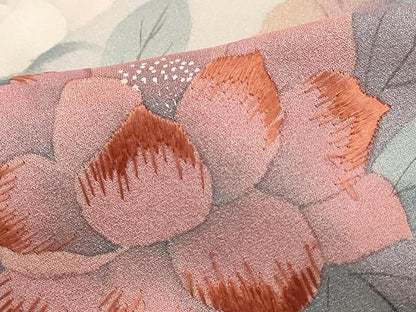 平和屋着物■訪問着　刺繍　枝花文　暈し染め　正絹　逸品　DABK3177qa