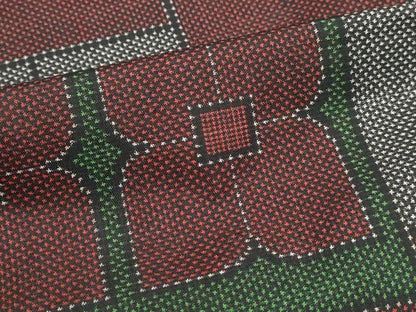 平和屋着物■本場大島紬　7マルキ　幾何学文　吉野坂重作　証紙付き　正絹　逸品　未使用　DABK3180qa