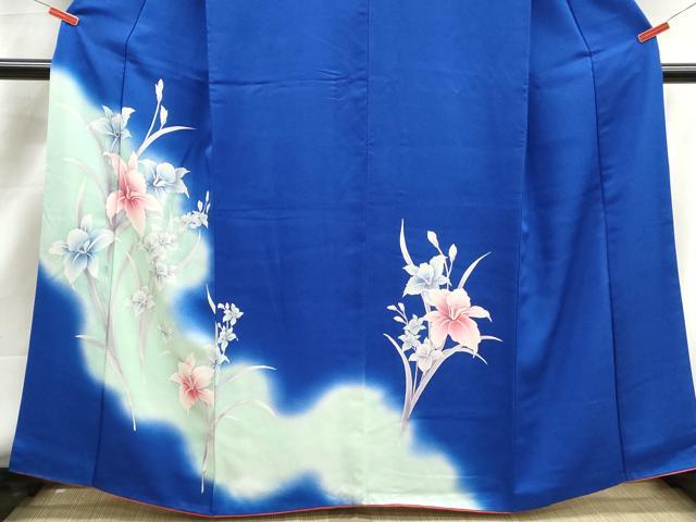 平和屋着物■訪問着　草花文　暈し染め　正絹　逸品　DABK3195qa