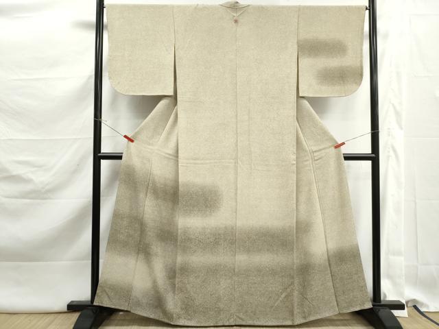 平和屋着物■訪問着　霞文　鬼しぼ縮緬　正絹　逸品　DABK3199qa