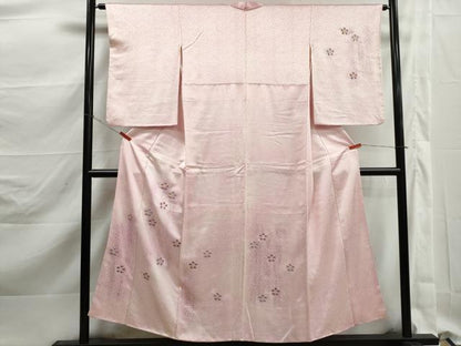 平和屋着物■訪問着　駒刺繍　舞花文　梅鉢　暈し染め　正絹　逸品　DABK3205qa