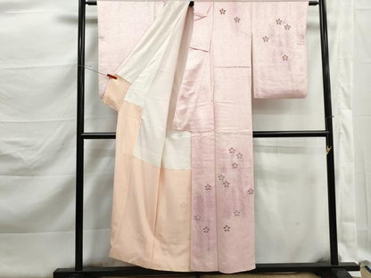 平和屋着物■訪問着　駒刺繍　舞花文　梅鉢　暈し染め　正絹　逸品　DABK3205qa
