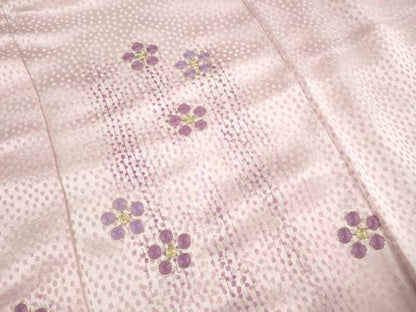 平和屋着物■訪問着　駒刺繍　舞花文　梅鉢　暈し染め　正絹　逸品　DABK3205qa