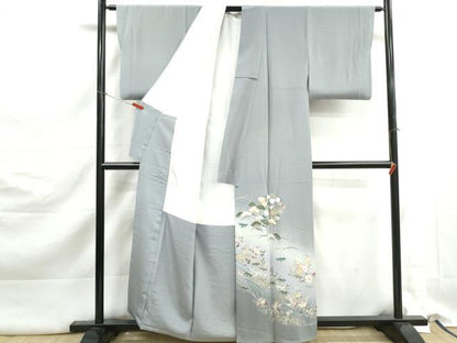 平和屋着物■豪華色留袖　草花文　松竹梅　暈し染め　金彩　正絹　逸品　DABK3206qa