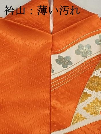 平和屋着物■豪華振袖　駒刺繍　立波吉祥花文　金彩　正絹　逸品　DABK3207qa