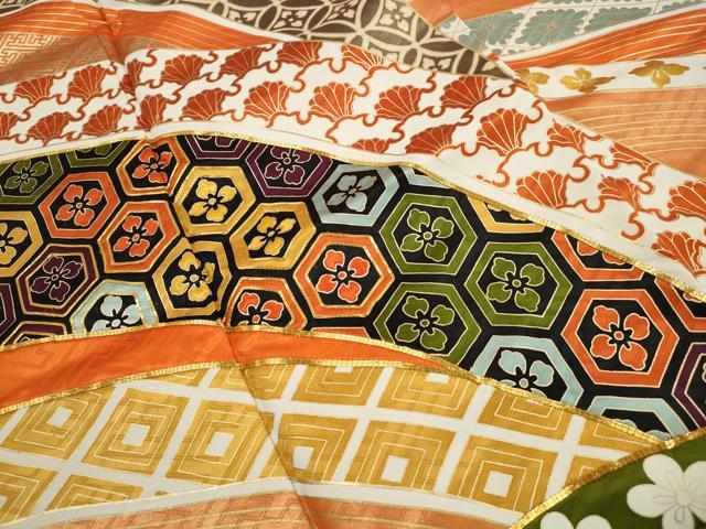 平和屋着物■豪華振袖　駒刺繍　立波吉祥花文　金彩　正絹　逸品　DABK3207qa
