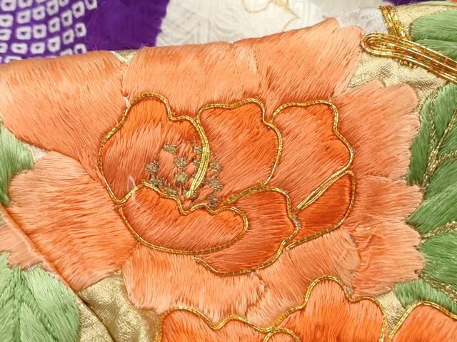 平和屋着物■豪華振袖　駒刺繍　絞り　花鼓文　金彩　やまと誂製　正絹　逸品　DABK3208qa