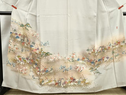 平和屋着物■豪華色留袖　作家物　人物風景文　暈し染め　金彩　正絹　逸品　DABK3211qa