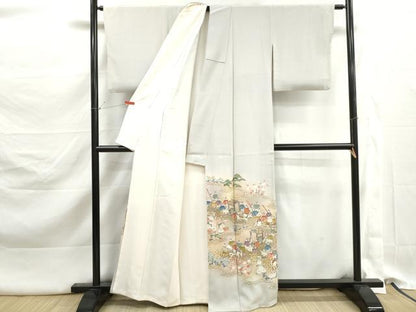 平和屋着物■豪華色留袖　作家物　人物風景文　暈し染め　金彩　正絹　逸品　DABK3211qa