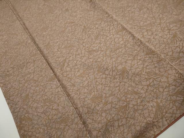 平和屋着物■上質な小紋　作家物　草葉文　正絹　逸品　DABK3228qa
