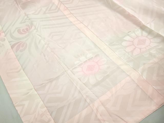 平和屋着物■振袖用長襦袢　無双仕立て　舞花地紋　暈し染め　正絹　逸品　DABK3244qa