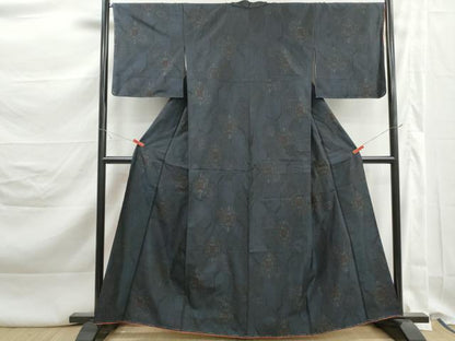 平和屋着物■本場大島紬　亀甲花文　正絹　逸品　DABK3247qa
