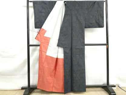 平和屋着物■本場大島紬　亀甲花文　正絹　逸品　DABK3247qa