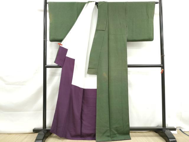 平和屋着物■上質な小紋　龍　左古義典　鬼しぼ縮緬　正絹　逸品　DABK3255qa