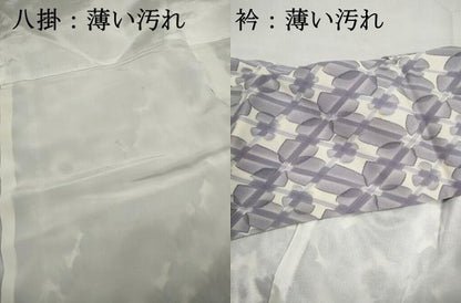 平和屋着物■上質な小紋　手描き　抽象花文　正絹　逸品　DABK3257qa