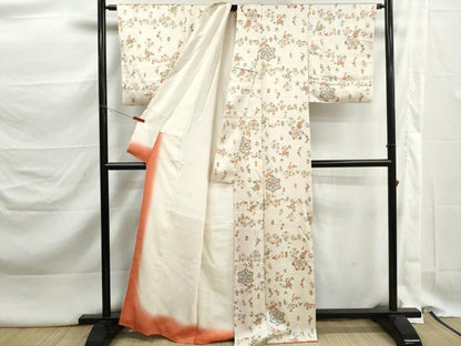 平和屋着物■上質な小紋　正倉院花鳥文　金彩　正絹　逸品　DABK3260qa