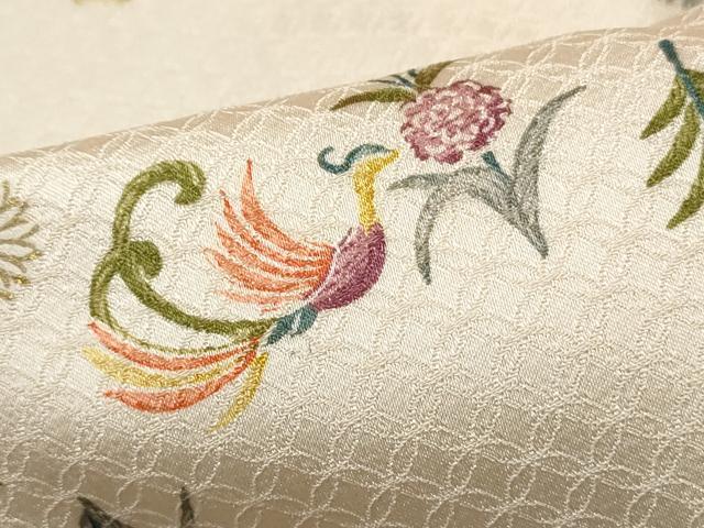 平和屋着物■上質な小紋　正倉院花鳥文　金彩　正絹　逸品　DABK3260qa