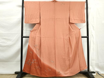 平和屋着物■訪問着　枝松文　暈し染め　金彩　正絹　逸品　DABK3261qa