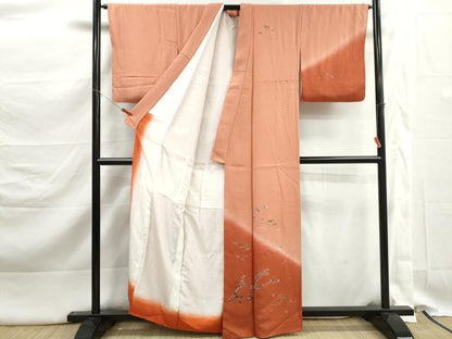 平和屋着物■訪問着　枝松文　暈し染め　金彩　正絹　逸品　DABK3261qa