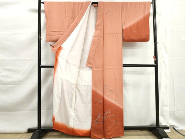 平和屋着物■訪問着　枝松文　暈し染め　金彩　正絹　逸品　DABK3261qa