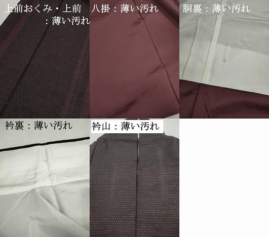 平和屋着物■上質な紬　80亀甲　間道　正絹　逸品　DABK3267qa