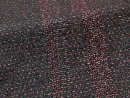 平和屋着物■上質な紬　80亀甲　間道　正絹　逸品　DABK3267qa
