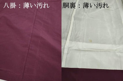 平和屋着物■上質な紬　麻の葉文　正絹　逸品　DABK3268qa