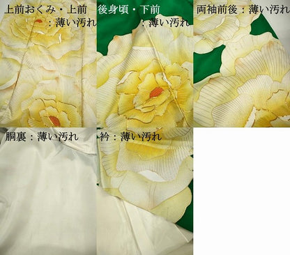 平和屋着物■豪華振袖　駒刺繍　花尽くし　牡丹　金彩　正絹　逸品　DABK3270qa