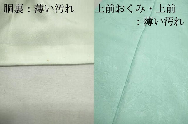 平和屋着物■上質な色無地　流水風景地紋　正絹　逸品　DABK3273qa