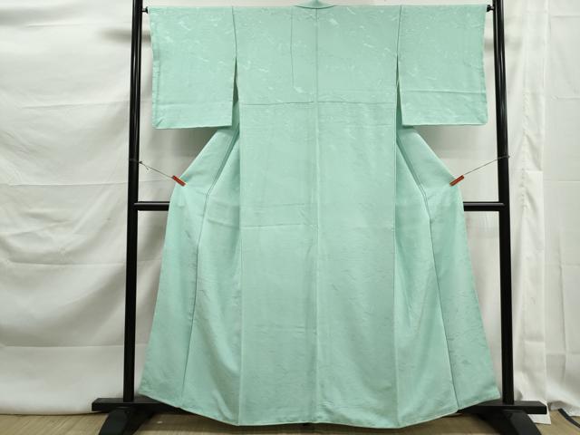 平和屋着物■上質な色無地　流水風景地紋　正絹　逸品　DABK3273qa