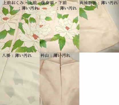 平和屋着物■訪問着　牡丹文　金彩　正絹　逸品　DABK3275qa