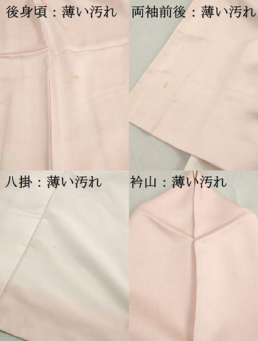 平和屋着物■訪問着　総刺繍　冊子花文　暈し染め　正絹　逸品　DABK3277qa
