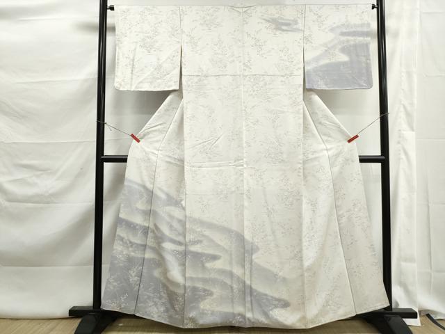 平和屋着物■訪問着　霞草花文　暈し染め　正絹　逸品　DABK3279qa